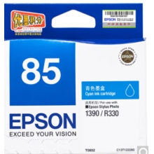愛普生（Epson）T0852 (T1222) 青色墨盒 （適用PHOTO 1390 R330）